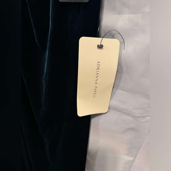 Adrianna Papell Women's Beaded Velvet Mermaid Gown hunter green size 14 NWT - Picture 15 of 16